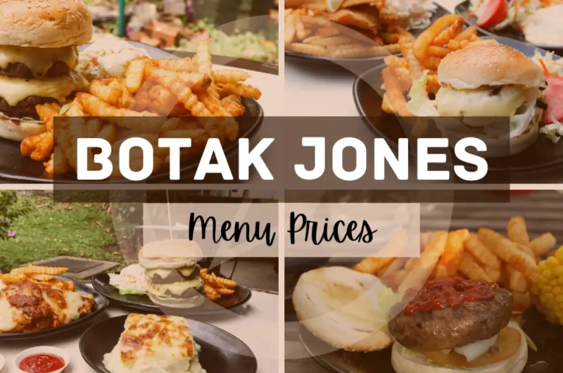 Botak Jones Menu Singapore with Prices
